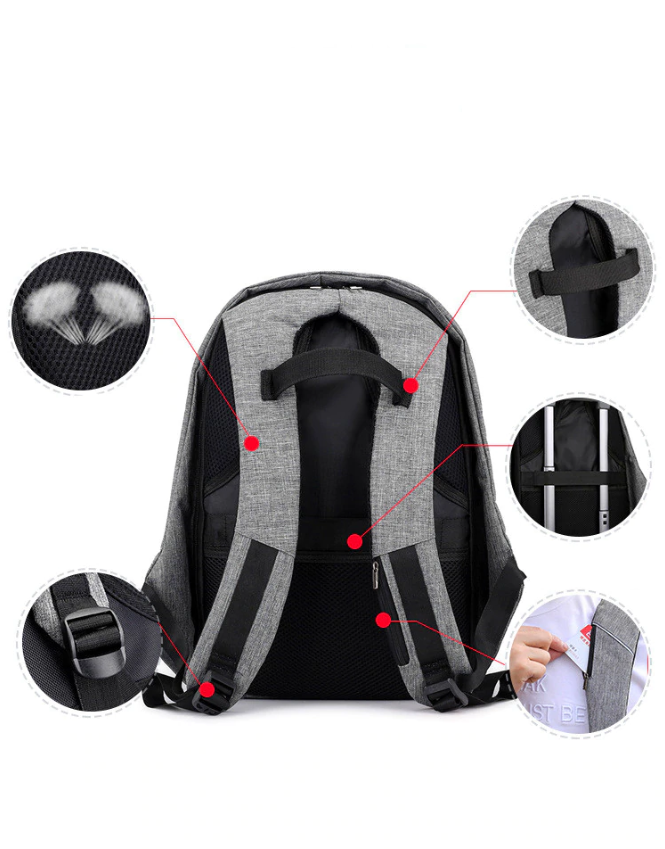 Anti-theft Travel Backpack for 15.6 inch Laptop - Travzzee
